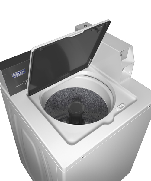 Maytag MAT20PD top-load washing machine with lid open